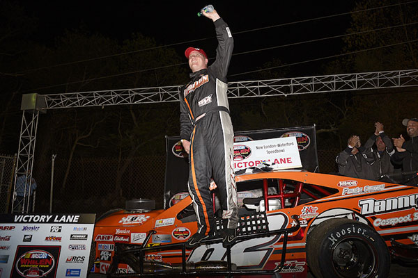 WATERFORD CONNECTICUT - MAY 14:   during practice for the NASCAR Whelen Modified Tour New England Cycle Center 161 at New London-Waterford Speedbowl on May 14, 2016 in Thompson, Connecticut.  (Photo by Adam Glanzman/NASCAR) *** Local Caption ***