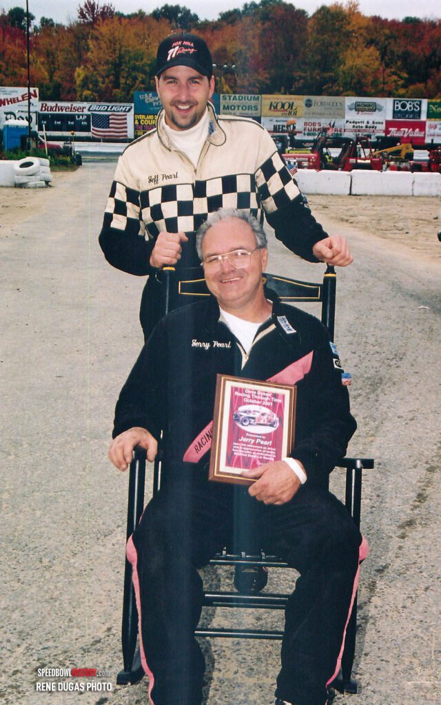 Black and white abstract pattern with concentric circles and wave shapes.